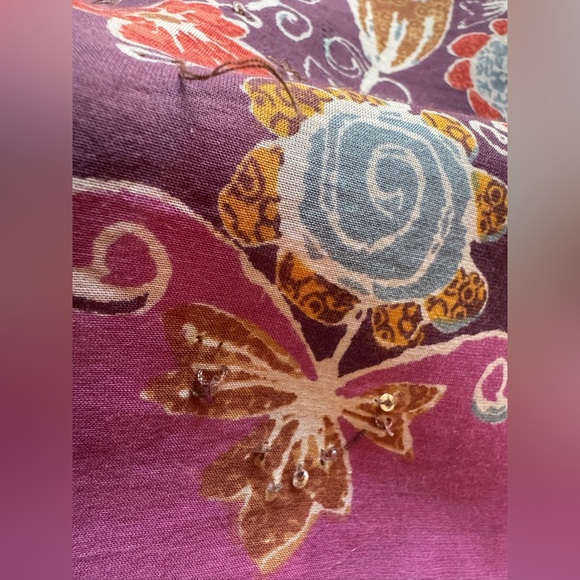 Sigrid Olsen Floral and Sequin Vintage Skirt - Picture 15 of 15